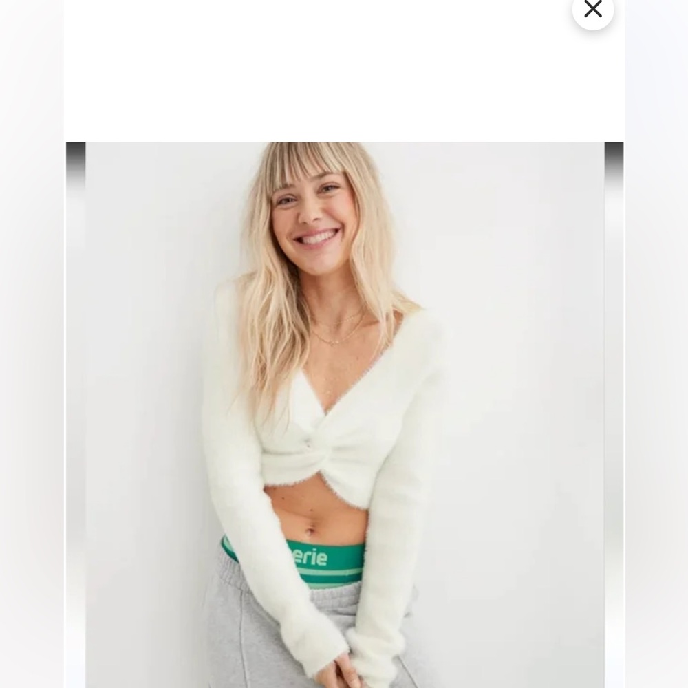 Elegant White Women's Sweater _‎ reversible!!!